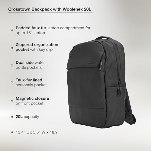 INCASE CROSSTOWN BACKPACK 20L - BLACK