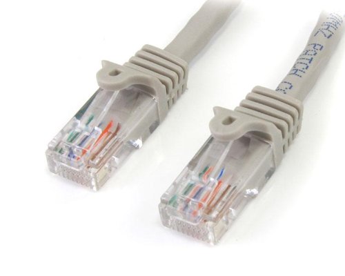 15m Gray Snagless Cat5e Patch Cable