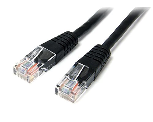 15m Cat5e Black Molded Cat5e Patch Cable