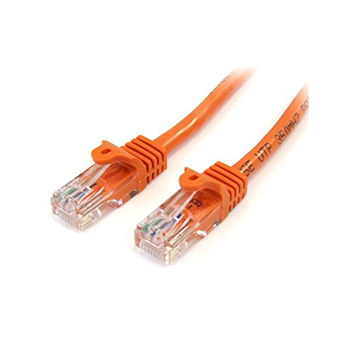 1m Orange Snagless UTP Cat5e Patch Cable