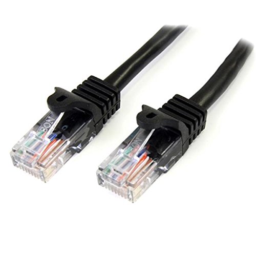 1m Black Snagless UTP Cat5e Patch Cable.