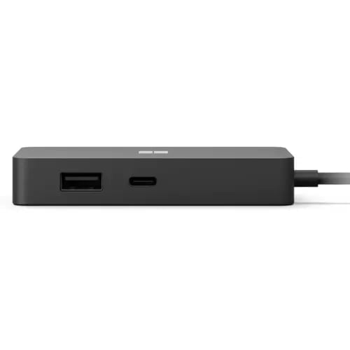 Microsoft USB-C Travel Hub (Black) - Gigabit Ethernet, VGA, HDMI 2.0 4K @ 60Hz - USB-C / USB-A