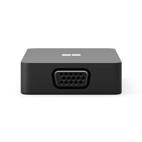 Microsoft USB-C Travel Hub (Black) - Gigabit Ethernet, VGA, HDMI 2.0 4K @ 60Hz - USB-C / USB-A