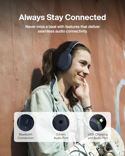 Belkin SoundForm Surround Bluetooth Over-Ear Headphones -Blue