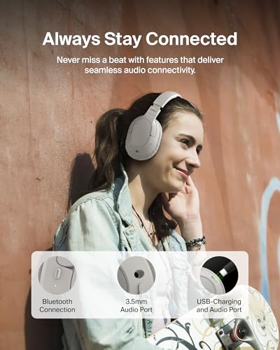 Belkin SoundForm Surround Bluetooth Over-Ear Headphones -Sand