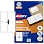 Avery Inkjet Labels J8169 4 Labels per Sheet Pack of 25 Sheets (936072)