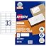 Avery J8157 Inkjet Address Labels 33 Labels Per Sheet White Pack of 50 Sheets (936108)