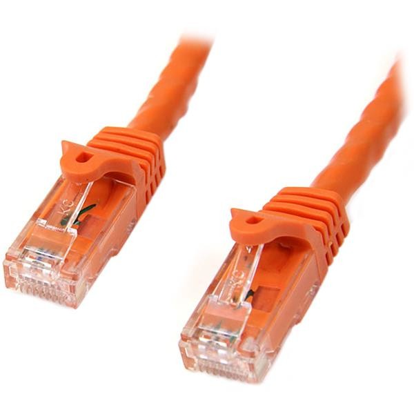10m Orange Snagless UTP Cat6 Patch Cable