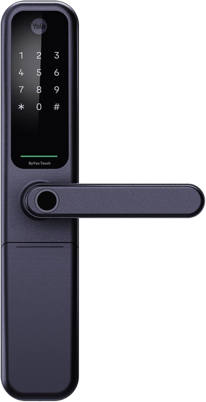 Yale ByYou Pro Smart Mortise Lock - Fingerprint, keypad & App Control - Apple Home Key Compatible - Compatible with Alexa and Google