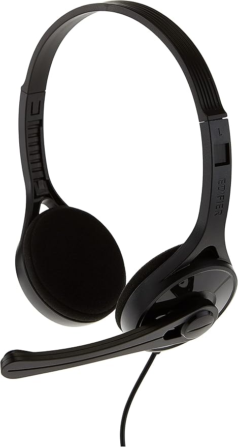 Edifier K550 SINGLE PLUG  HEADSET 30mm Neodymium Magnet Soft foam pad Adjustable microphone