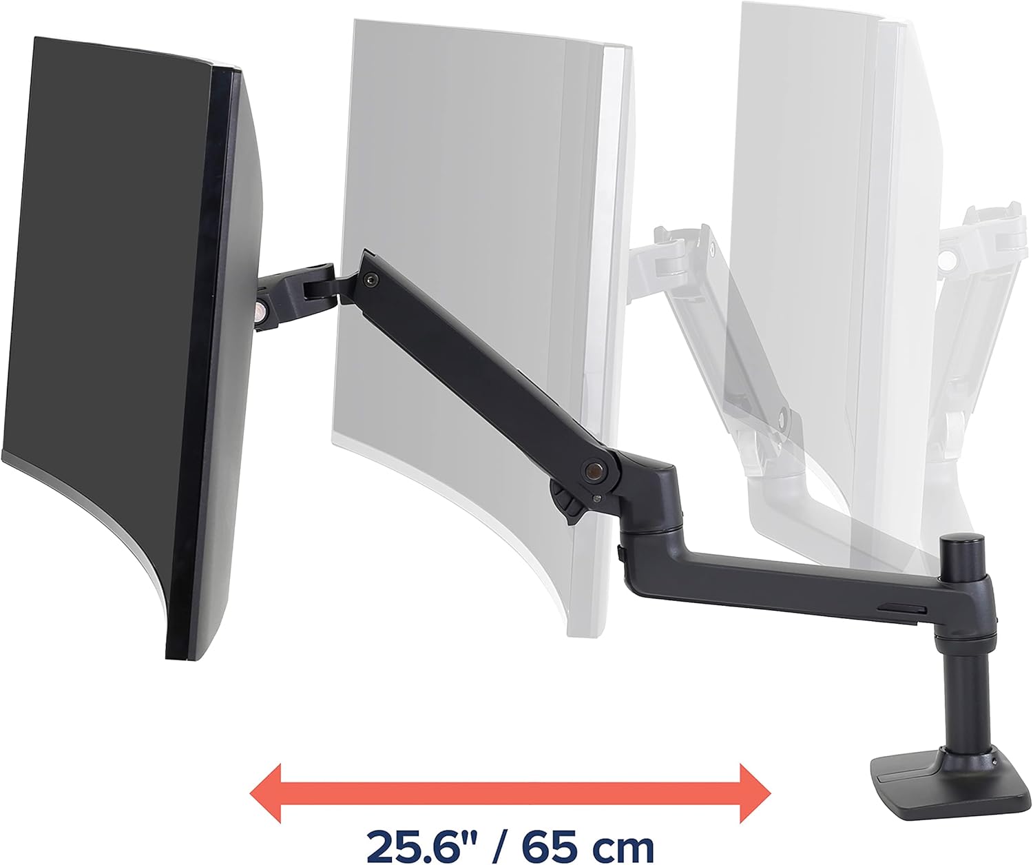 Ergotron – LX Single Monitor Arm, VESA Desk Mount – for Monitors Up to 34 Inches, 3.2 to 11.3 kg – Matte Black