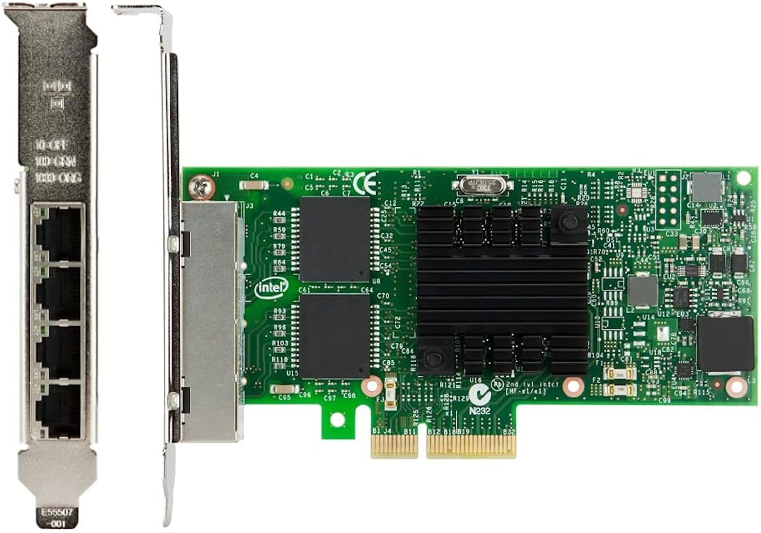 Lenovo ThinkSystem I350-T4 PCIe 1Gb 4-Port RJ45 Ethernet Adapter by Intel