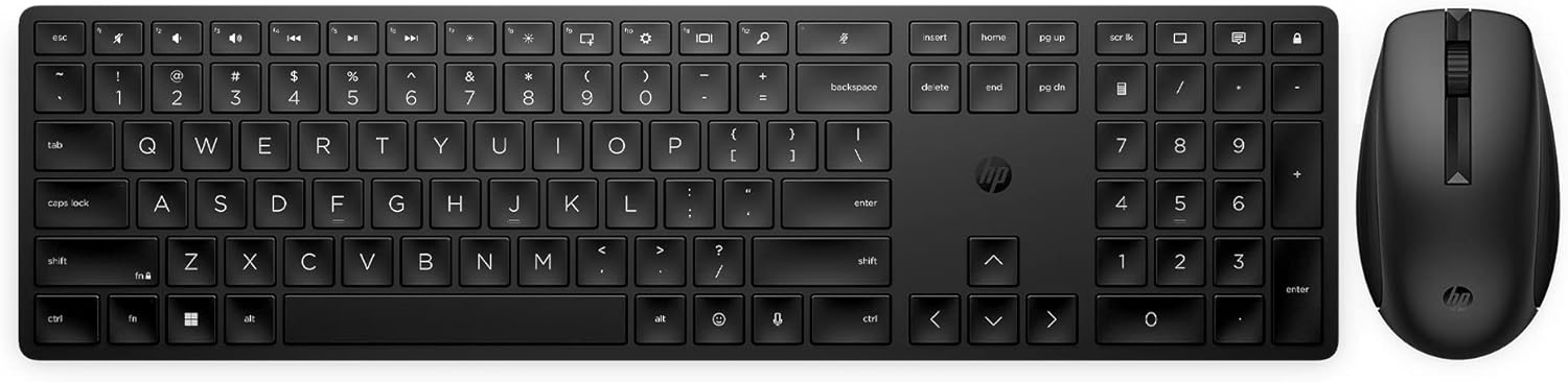 HP 650 Wireless Keyboard and Mouse Set, Black