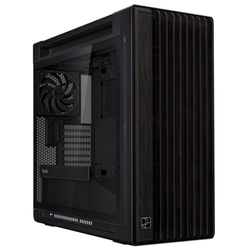 ASUS ProArt PA602 TG Wood Edition PC Case – 420mm Radiator Support, Pre-Installed 200mm & 140mm Fans, IR Dust Indicator, Tool-Less PCIe, USB 20Gbps