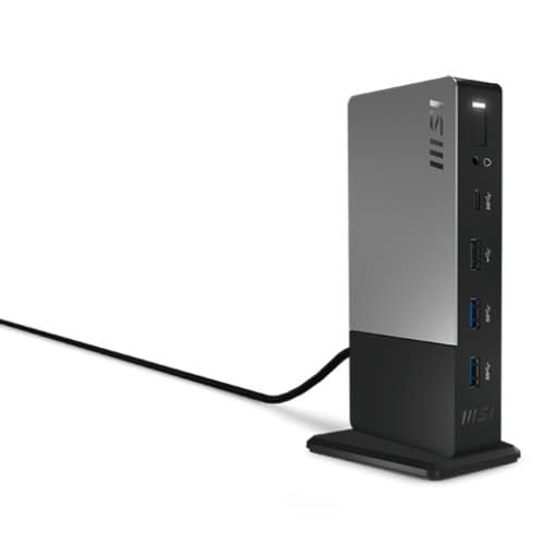 MSI USB C Docking Station Gen 2 Up to 3 Monitors 4K Output - Extra 5 USB Ports - Ethernet Port - Combo Audio Jack - Support 100W Fast Charging - 600g Weight