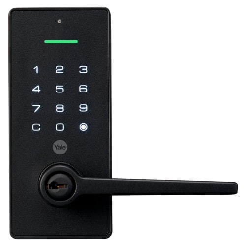 Yale LibiDigital Lever Keyed Matte Black