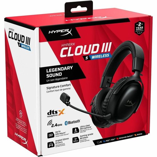 HP HyperX Cloud III S Wireless Gaming Headset Black