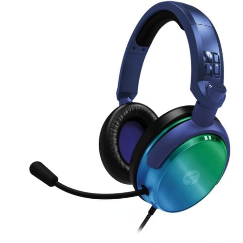 4Gamers C6-100 Gaming Headset - Strike Green & Blue