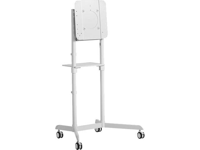 MOBILE CART WITH DISPLAY ROTATION-WHITE