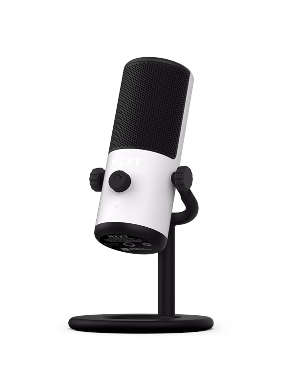 NZXT WIRED MINI USB MICROPHONE - WHITE