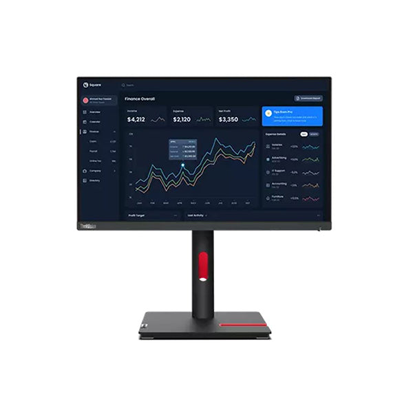ThinkVision T27i-30 27inch FHD monitor 1920x1080 (16:9) IPS Anti-Glare VGA+DP+HDMI input Audio out 4xUSB3.2 Gen1 hub NEW design stand:Height adj Tilt Swivel Pivot 3Y warranty