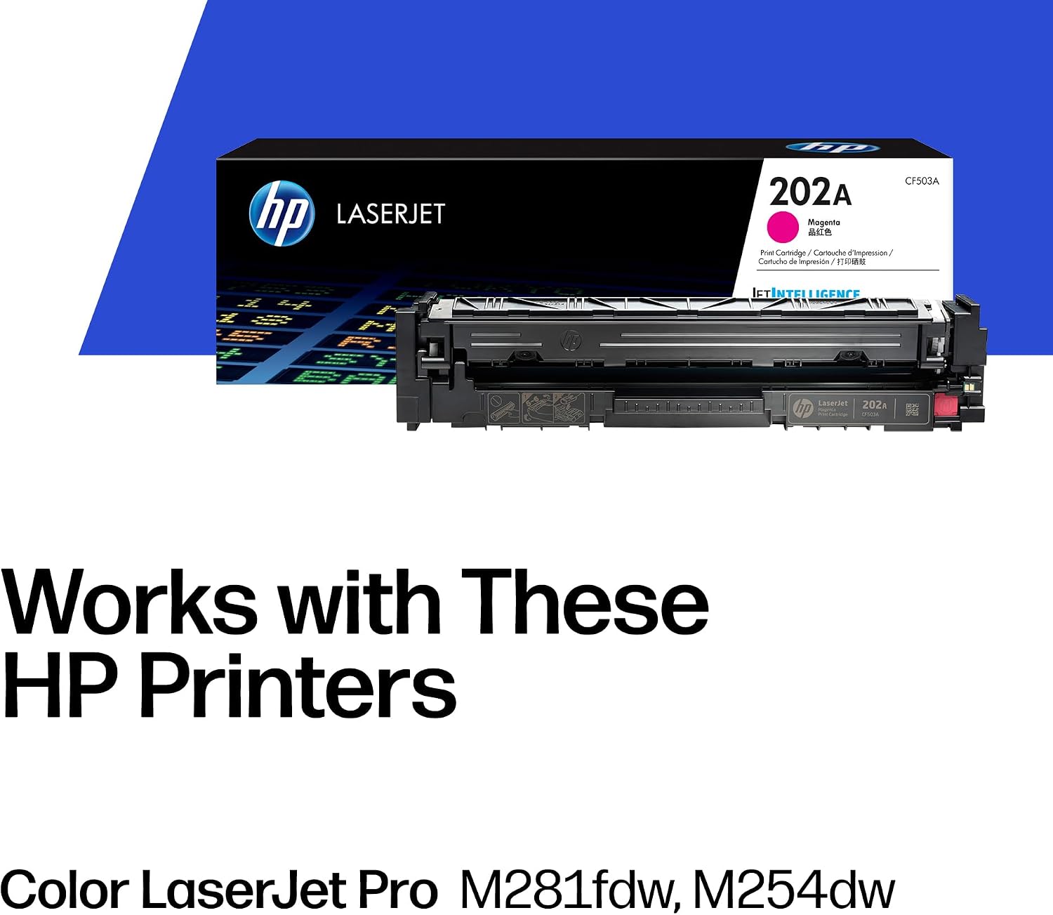 HP 202A Magenta LaserJet Toner Cartridge
