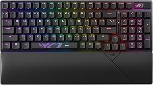 ASUS ROG Strix Scope II 96 Wireless Mechanical Gaming Keyboard - ROG NX Snow Refined Linear Swappable Switches, 2.4GHz, Bluetooth