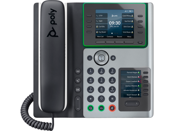 Poly Edge E450 IP Phone and PoE-enabled