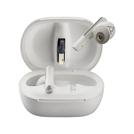 POLY Voyager Free 60+ UC M White Sand Earbuds +BT700 USB-a Adapter