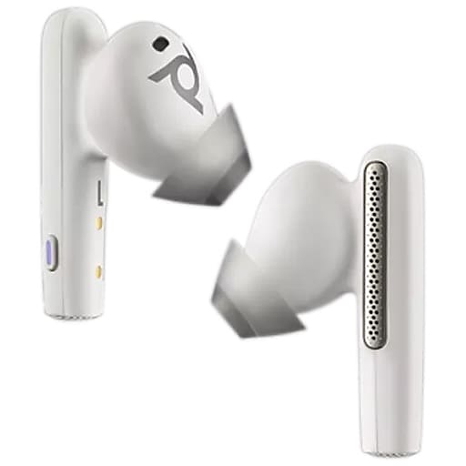 POLY Voyager Free 60+ UC M White Sand Earbuds +BT700 USB-C Adapter
