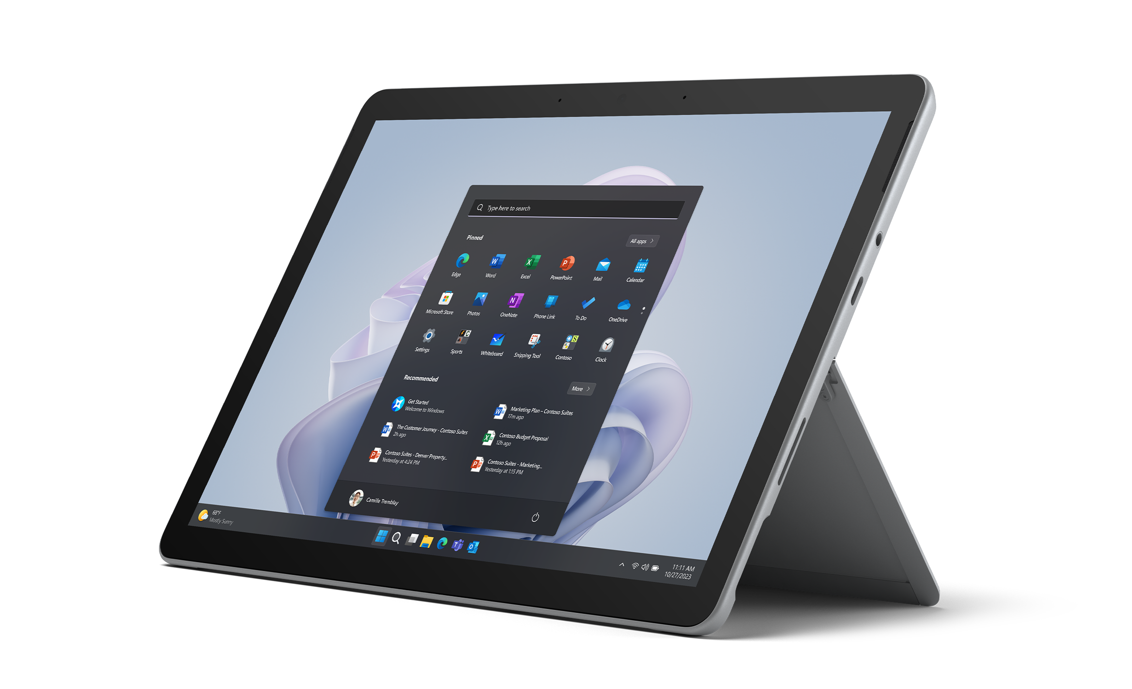 Surface Go 4 for Business - Intel Processor N200, 8GB LPDDR5 RAM, 256GB UFS