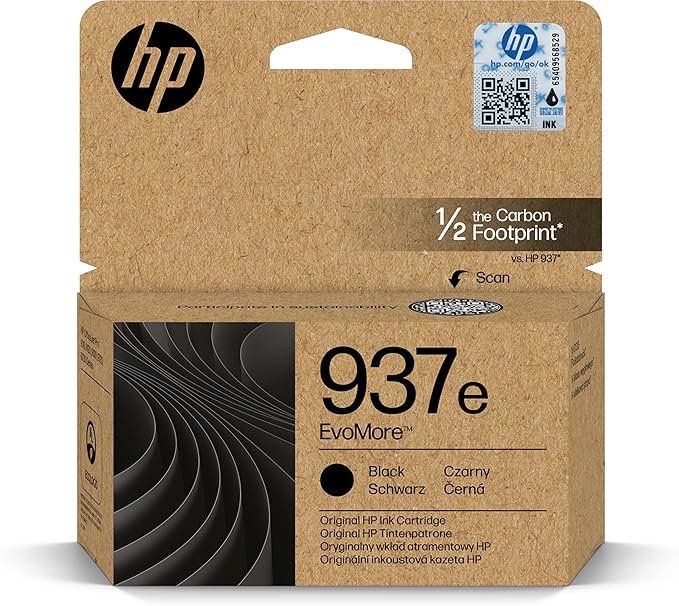 HP 937e EvoMore Black Original Ink Crtg