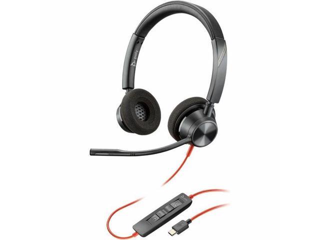 HP Poly Blackwire 3320 USB-C Wired Stereo Headset, Black