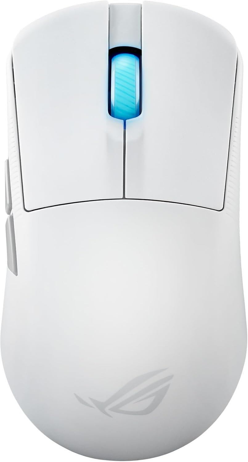 ASUS ROG Harpe Ace Mini White Ultralight E-Sport Gaming Mouse (49 Grams, ROG Micro Switches, SpeedNova Wireless Technology, USB, 2.4 GHz RF, Bluetooth, ROG AimPoint Pro