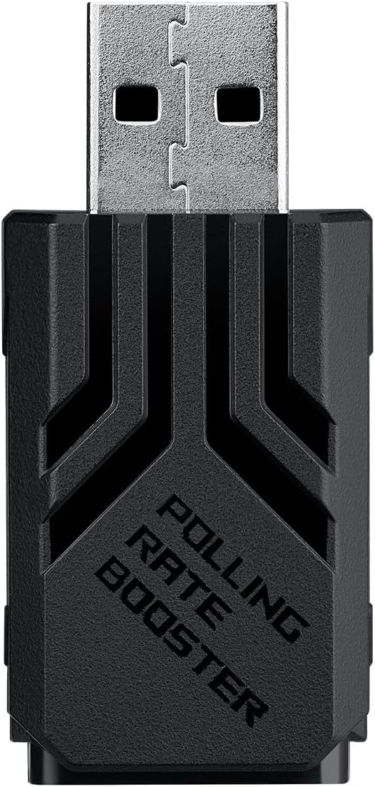 ASUS ROG Polling Rate Booster Black (for ROG Gaming Mouse and Keyboard, Wireless and Wired Polling Rates of up to 8000Hz, ROG SpeedNova, Improved Sync with Monitors, Black)