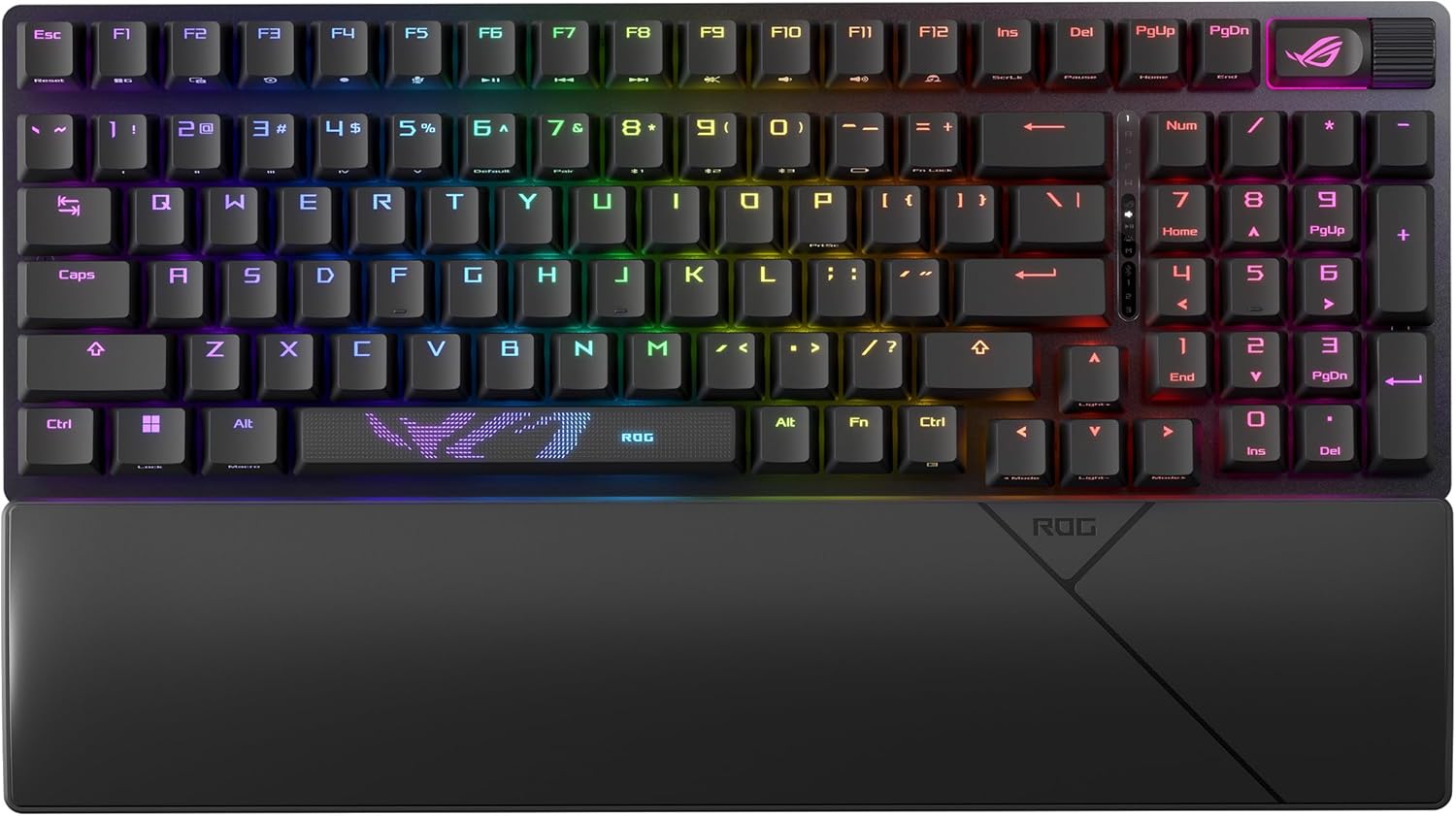 ASUS ROG Strix Scope II 96 Wireless Mechanical Gaming Keyboard - ROG NX Storm Refined Clicky Swappable Switches, 2.4GHz, Bluetooth