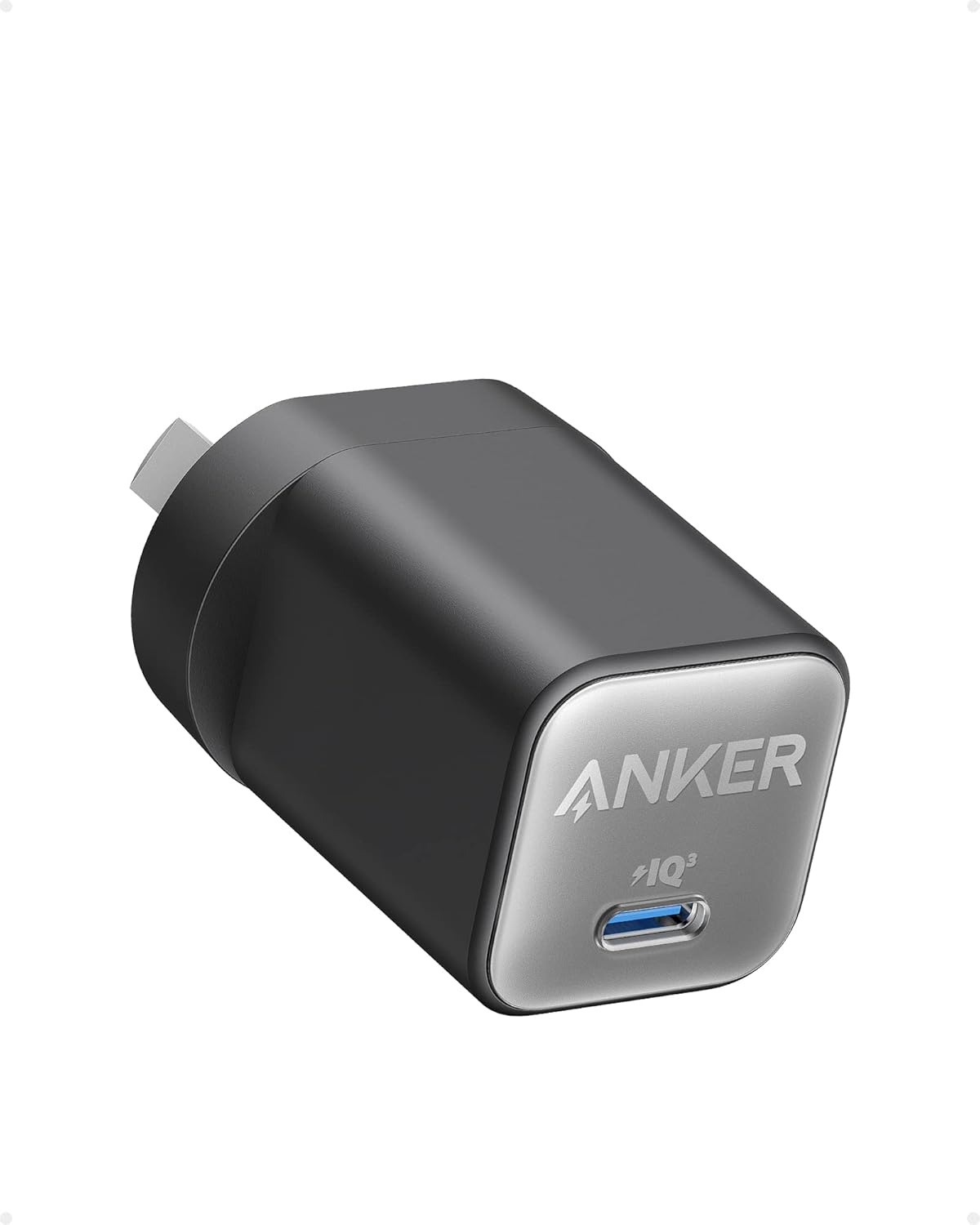 Anker Nano USB C Charger, USB C GaN Charger 30W, PIQ 3.0 PPS Fast Charger for iPhone 16/15 and More Series, Galaxy, iPad, Compatible with MagSafe