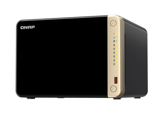 QNAP TS-664-8G 6-Bay desktop NAS, Intel Celeron N5095 4-core/4-thread processor, burst up to 2.9 GHz, 8 GB SODIMM DDR4 (1 x 8 GB)