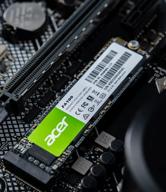 Acer FA100-512GB SSD M.2 NVMe PCIe Gen 3*4 Read speed 3300MB/s Write Speed 2200MB/s BL.9BWWA.119 - 5 Year Warranty