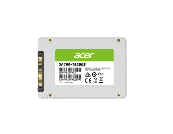 Acer SA100-1920GB SSD 2.5 SATA lll Writing Speed 449MB/s Reading Speed 549MB/s BL.9BWWA.102 - 3 Year Warranty - BL.9BWWA.105