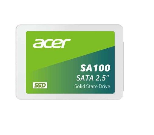 Acer SA100-480GB SSD 2.5 SATA Writing Speed 493 MB/s Reading Speed 560 MB/s BL.9BWWA.103 - 3 Year Warranty