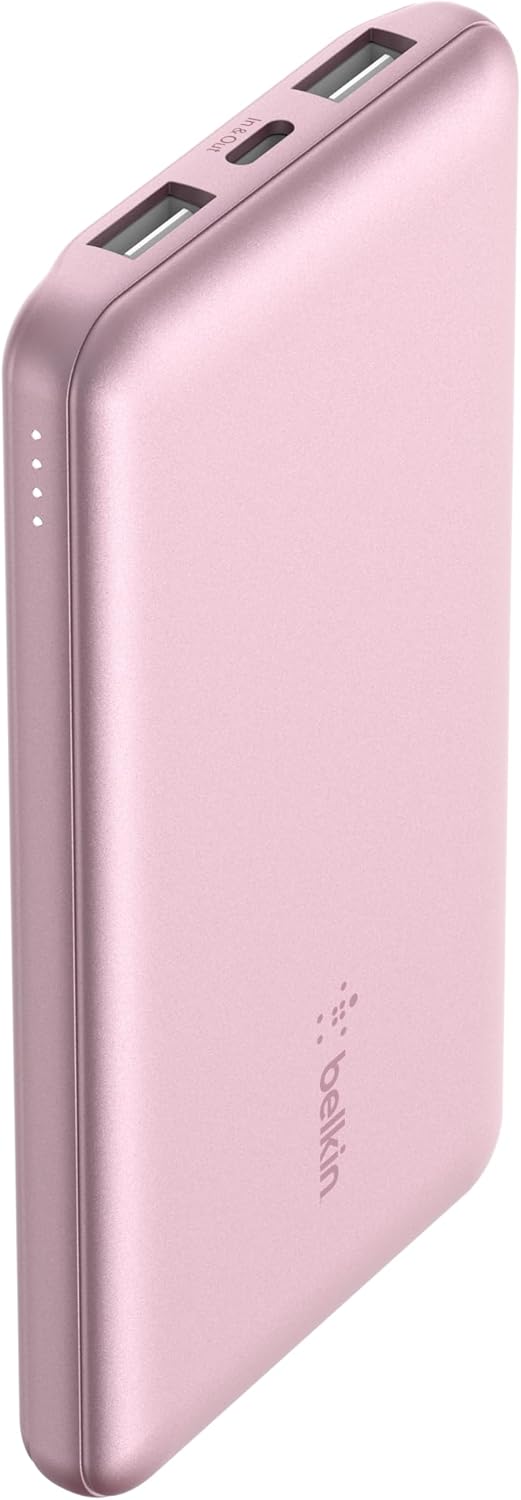 Belkin BoostCharge USB-C Portable Charger 20,000 mAh, Pink