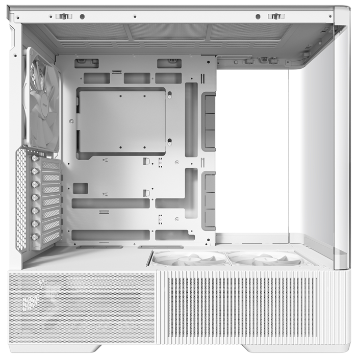 Antec C6 Curve AIR - White, ATX/mATX/ITX, steel/glass, 7 slots, 450mm GPU, 180mm CPU, 3 PWM fans, USB-C 10Gbps - C6 Curve AIR White