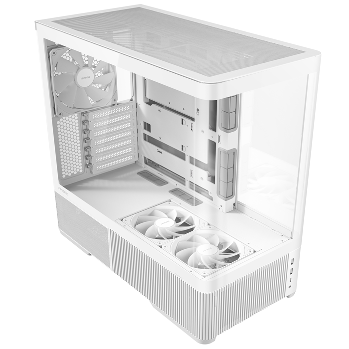 Antec C6 Curve AIR - White, ATX/mATX/ITX, steel/glass, 7 slots, 450mm GPU, 180mm CPU, 3 PWM fans, USB-C 10Gbps - C6 Curve AIR White
