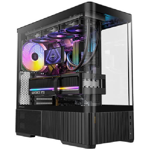 Antec C6 Curve ARGB, Mid Tower ATX case, tempered glass, 3 ARGB PWM fans, USB-C 10Gbps, GPU ≤450mm, CPU ≤180mm, 360mm radiator support