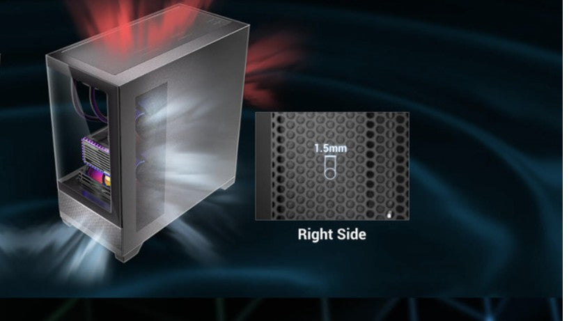 Antec CX500M ARGB Right side Metal panel