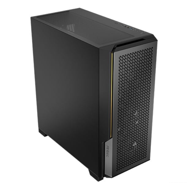 Antec P20CE E-ATX supports Dual CPU MB up to 300m, USB-C, Mesh, Air Filter, 3x PWM Fans, 4x HDD, 4 in 1 Splitter Fan Cable, Office and Corporate
