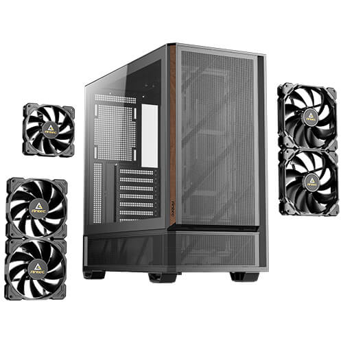 Antec P30 Air Mid-Tower ATX Case with Tempered Glass, USB-C, 5 Fans & 405mm GPU Clearance