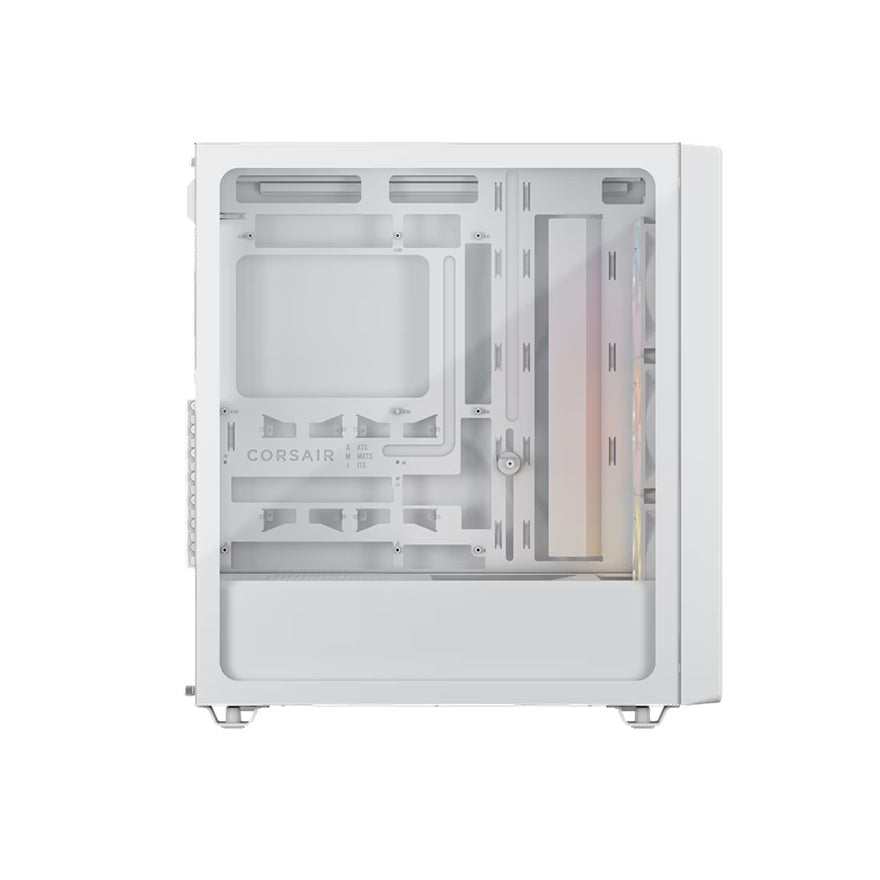 Corsair 3200D RS ARGB Mid-Tower PC Case- White, ATX mATX ITX, TG panel, ARGB fans, 400mm GPU, 165mm CPU, 360mm rad, USB-C, 7 slots, 2x2.5 1x3.5, 2yr w