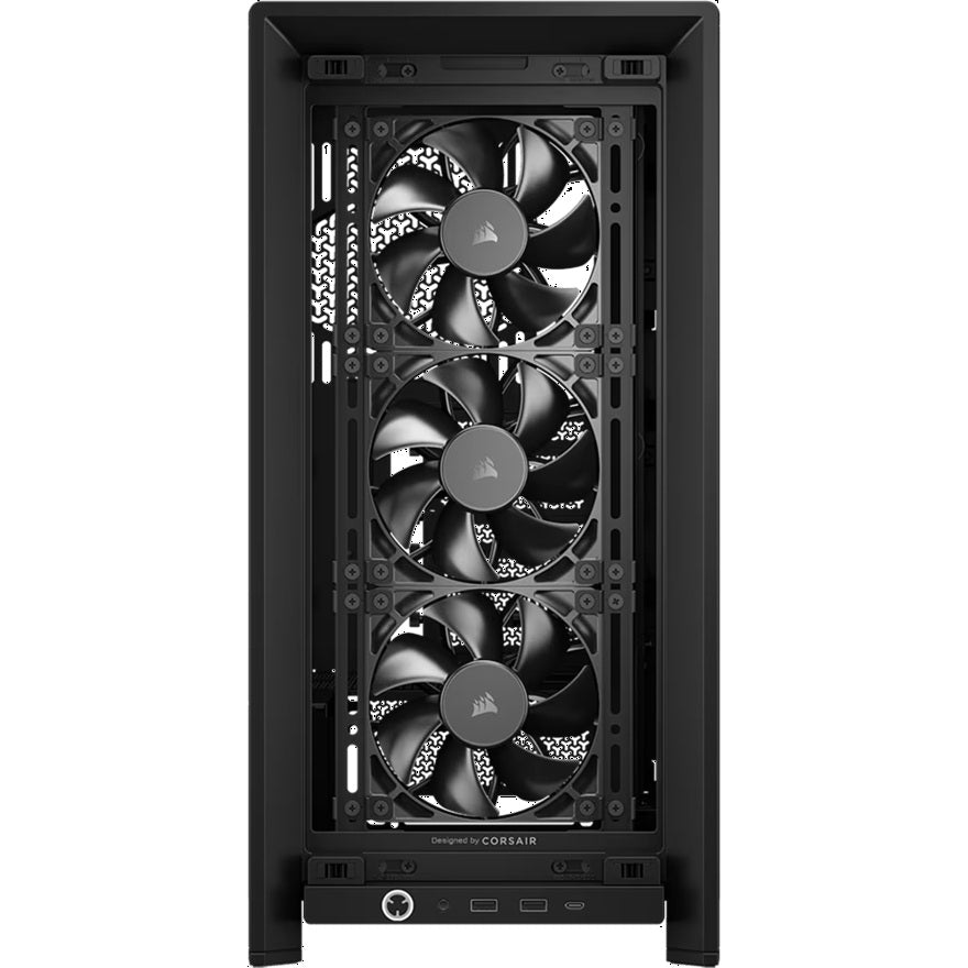 Corsair FRAME 4000D RS Modular Mid-Tower PC Case - Black, ATX/E-ATX, TG panel, RS fans, 430mm GPU, 170mm CPU clr, 360mm rad, USB-C, 2yr wty